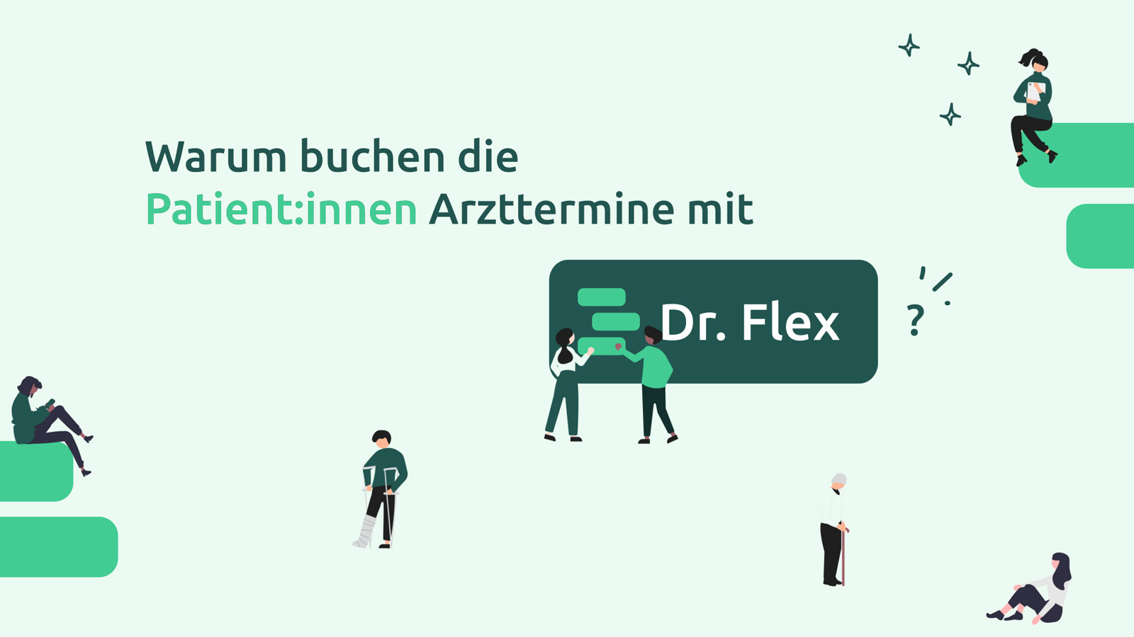 DR. FLEX Erklärvideo zu Onlinebuchung Arzttermin  – example image of the animation | MARIA LISSEL Animation + Motion Design | maria-lissel.de