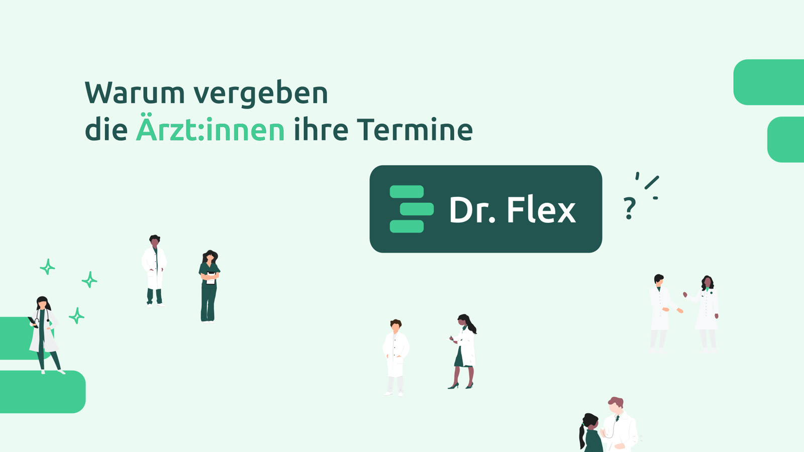 DR. FLEX Erklärvideo zu Onlinebuchung Arzttermin – example image of the animation | MARIA LISSEL Animation + Motion Design | maria-lissel.de